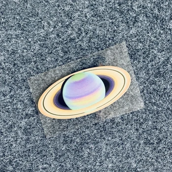 Автомобильная светоотражающая наклейка Кольцо Сатурна Планета Вселенная Небо Плоская панель обложка для ноутбука наклейка 