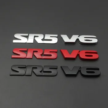 Автомобильный стайлинг Металлический Логотип двигателя V6 /SR5, Эмблема Багажника, Значок Sport Turbo Auto, 3D наклейка, переводная картинка, аксессуары