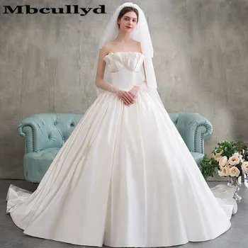 Mbcully Винтажное Бальное платье принцессы, свадебные платья 2023, Новое Высококачественное платье Vestidos de Novia с сексуальной открытой спиной Vestido de noiva