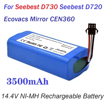 14,4 V 3500mAh NI-MH Аккумуляторная Батарея Для Seebest D730 Seebest D720 Ecovacs Mirror CEN360 Запчасти Для Робота-Пылесоса