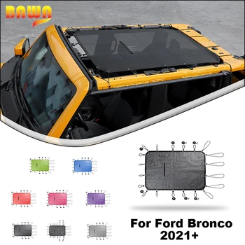 Теплоизоляционная Сетка На Крыше Автомобиля BAWA Верхняя Крышка Солнцезащитного Козырька для Ford Bronco 4-дверный 2021 2022 2023 Аксессуары С Изолированной Сеткой