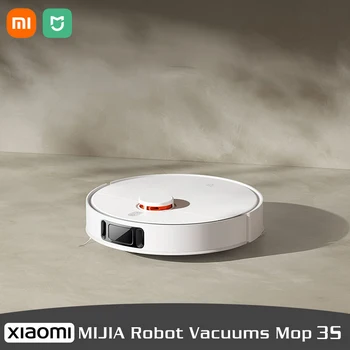 XIAOMI MIJIA Робот-Пылесос Mop 3S Для Домашней Уборки Пыли Очиститель 4000 PA Циклонная Всасывающая Стиральная Швабра LDS Scan App Smart Planned