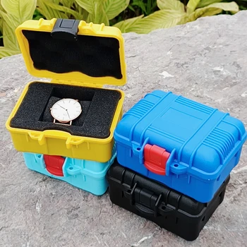 1 Слот Портативный ящик для хранения часов из АБС-пластика, Водонепроницаемый Органайзер для хранения корпуса часов, коробка для хранения мелких деталей часов