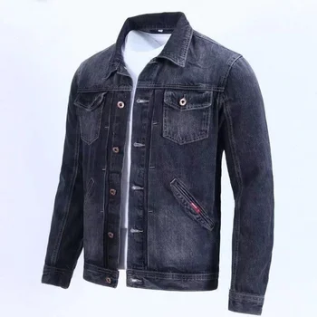 Весенне-осенняя джинсовая куртка в стиле ретро, мужской модный бренд, красивая куртка-карго, корейская версия, тонкая повседневная одежда