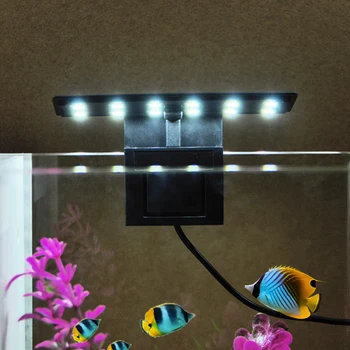 2021 AC220V 6 Вт 12 светодиодных аквариумных ламп Лампа для аквариумной банки с белым светом Портативное светодиодное освещение для аквариума